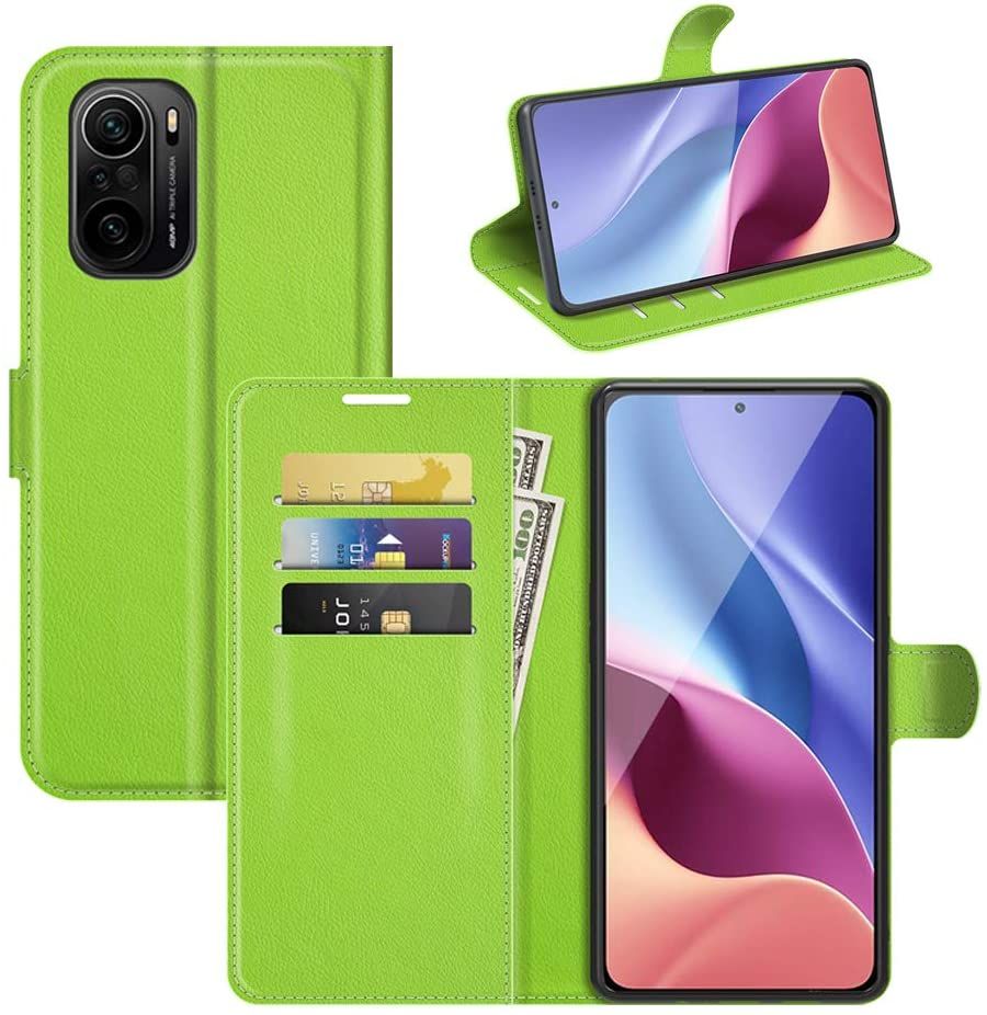 Redmi K40 Case, Redmi K40 Pro Case, Poco F3 Wallet Case, with Card Holder PU Leather + [TPU Shell][Kickstand][Card Slots] Magnetic Folio Cover for Xiaomi Poco F3 Phone Case