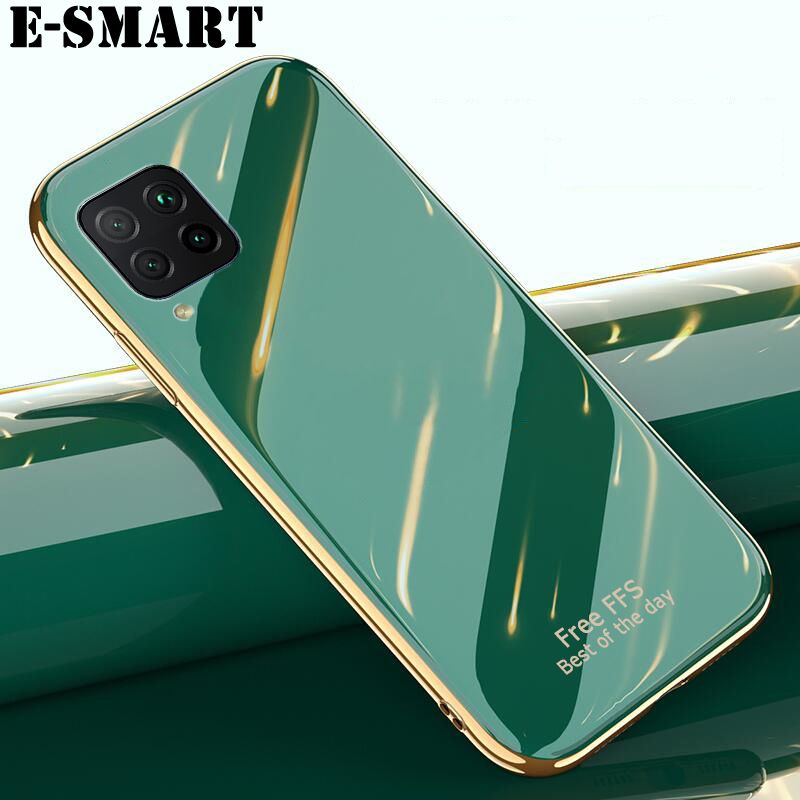 Phone Case Samsung Galaxy M42 Back Cover Silicone Soft Cases Electroplated Avocado Green Glitter Full Protector Phone Cases Samsung Galaxy M42 Case