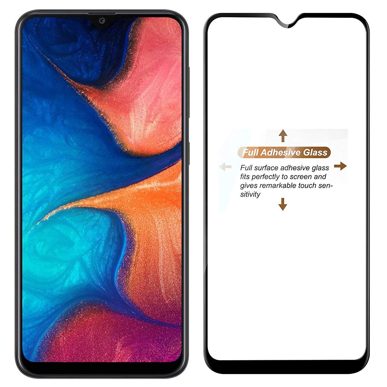 Samsung Galaxy A20e Tempered Glass Screen Protector 6D/9D/11D - Black