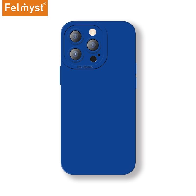 For iPhone 12 Pro Max Back Mobile Phone Case Simple Luxury Colorful Liquid Silicone Protect Lens Shockproof Full Soft Cover
