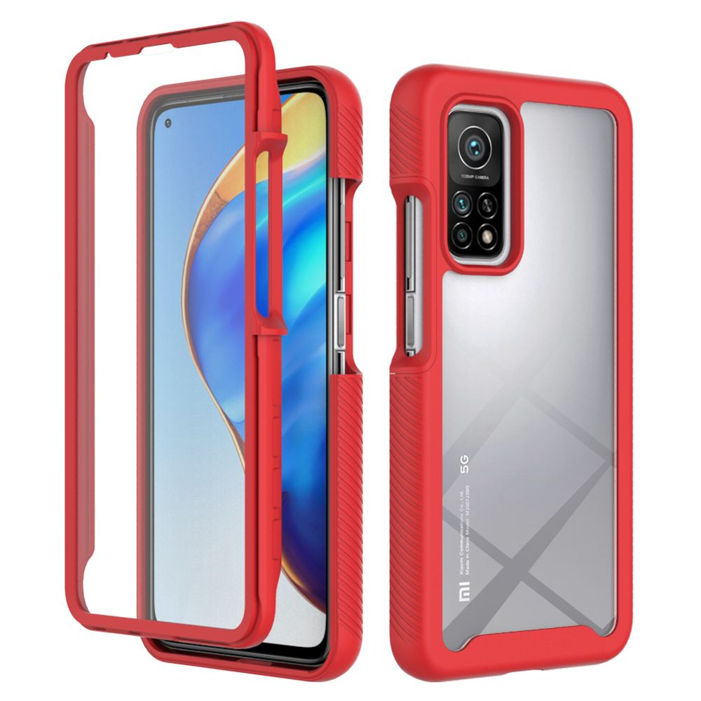 For Xiaomi Mi 10T/Mi 10T Pro Shockproof Anti-slip Rugged Bumper 360° Full-body Protection Case Cover