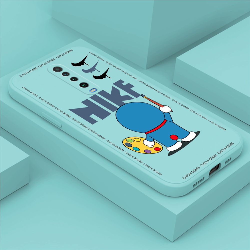 Hontinga for Xiaomi Poco X2 Case Fashion Cat Phone Case Phone Case Soft Square Edge Silicone Cases Full Lens Cover Shockproof Protection Cover