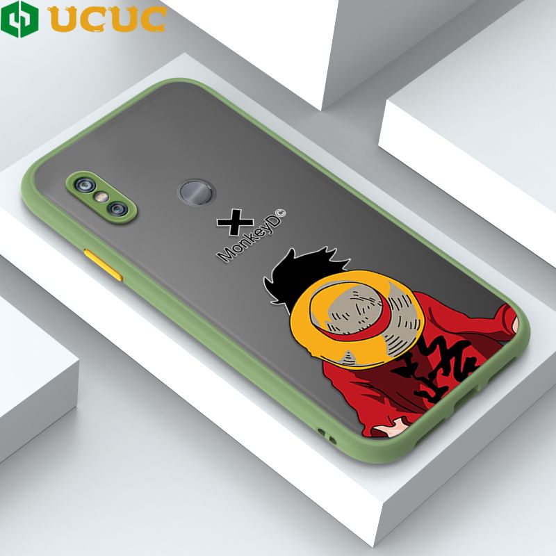 UCUC for Redmi Note 6 / Note 6 Pro Back Cover Back Shadow Luffy Frosted Transparent Hard Phone Case Thin Shockproof Full Cover Camera Protect Case