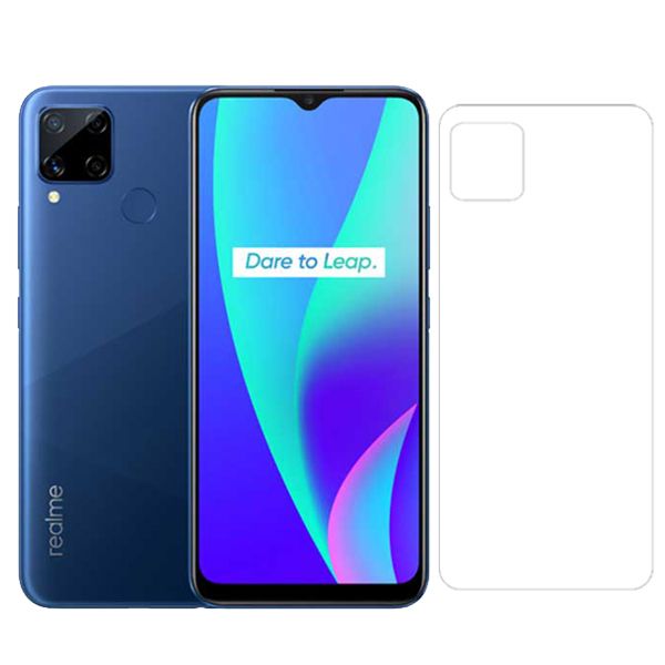 Hydrogel Back Poly Sticker for Realme C15 / Realme C15 Back Protector Sticker, Realme C15 Back Poly Sticker, Realme C15 Hudrogel Poly Sticker - Ultra Thin Transparent