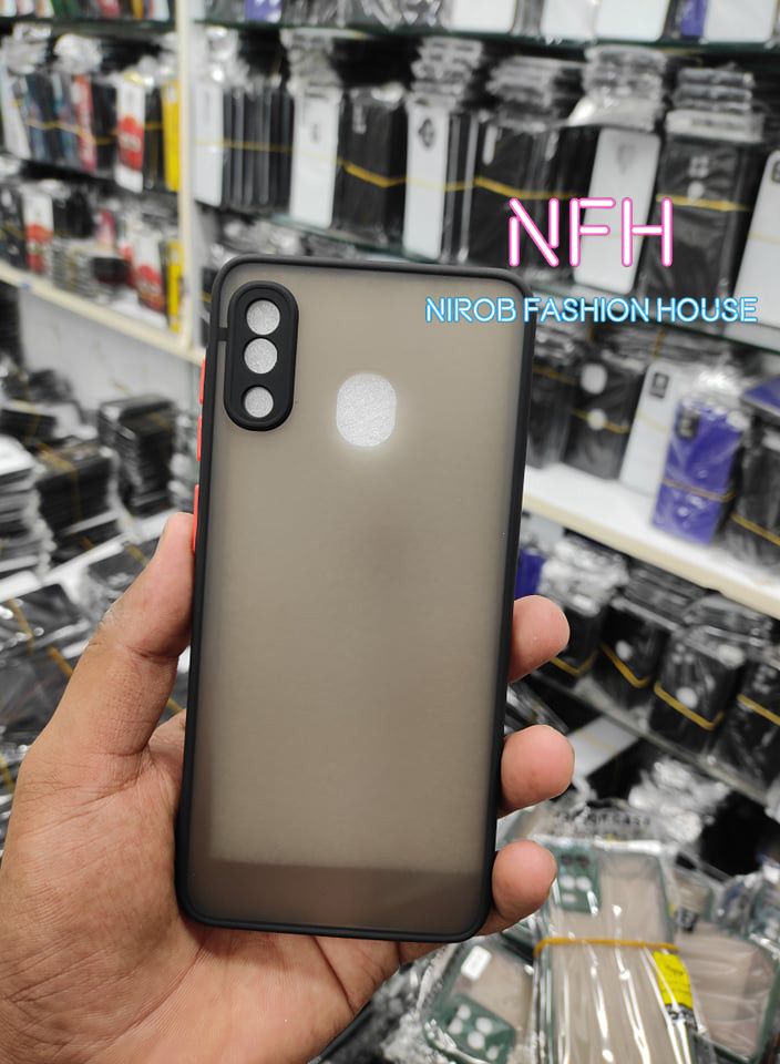 Samsung Galaxy A20 / A30 / M10s - Shockproof Matte Frosted and Smoky Transparent Premium Back Cover