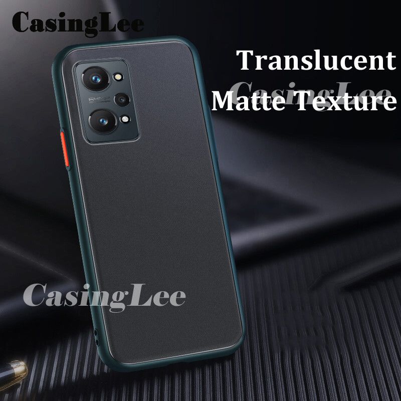 For Realme GT NEO 2 Case Shockproof Scrub Matte Transparent Soft edge Silicone Frame Hard Clear Back Cover Realme GT NEO2 Phone Cases For girls and Boys
