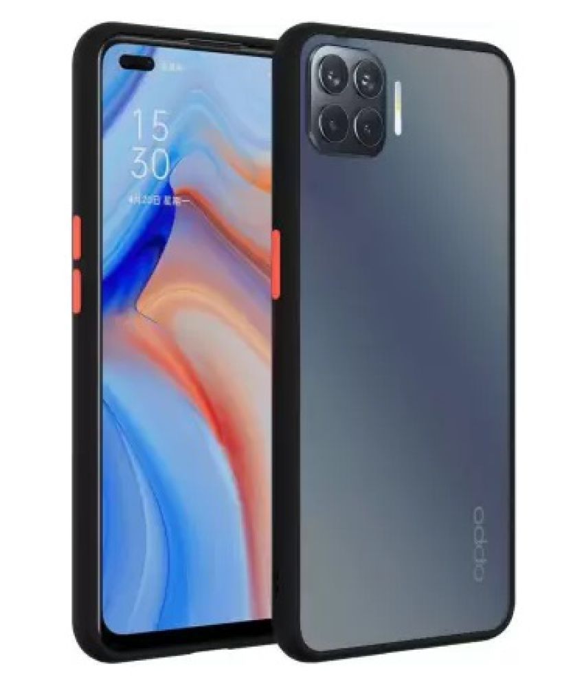 Oppo F17 PRO Bumper cover Frosted Shockproof Protection Casing Hard Phone Case Matte Back Cover