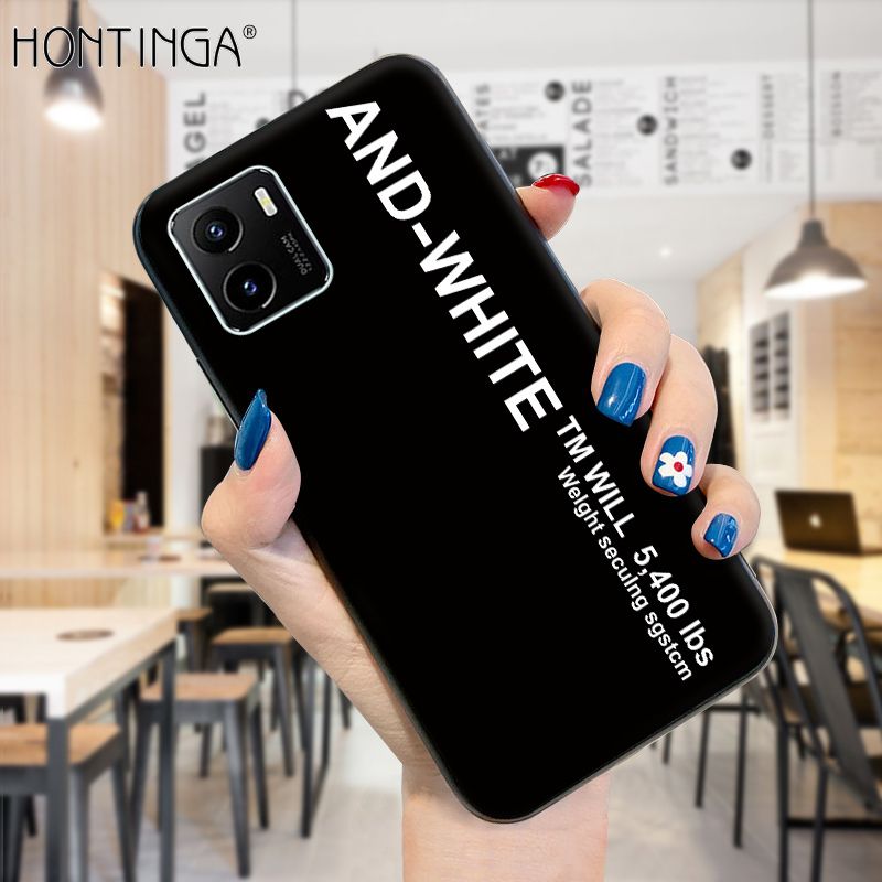 Hontinga for Vivo Y15S Y15A Y01 Case Simple Generous Clean Color Girls Boys Cases Shockproof Soft Silicone TPU Phone Cover