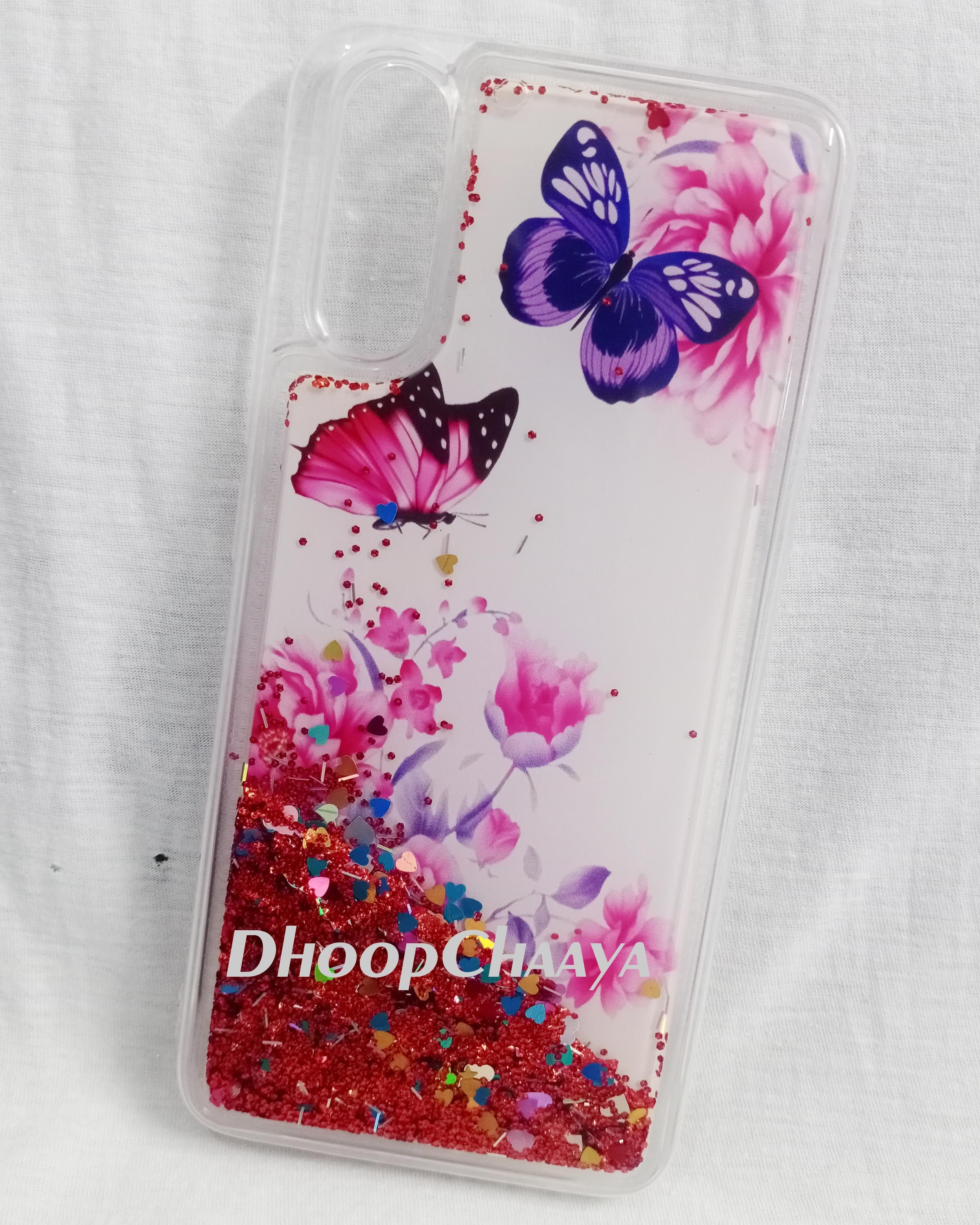 VIVO S1 - Unique Design Liquid 3D Glitter Floating Soft TPU Clear Case Cover