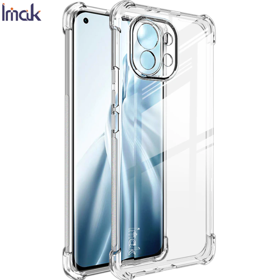 For "Xieomi Mii 11 Lite" Silicone Shock Proof Hard Back Soft Air Corner Bumper Anti-Scratch Cover Case for "Xieomi Mii 11 Lite" (Transparent cover)