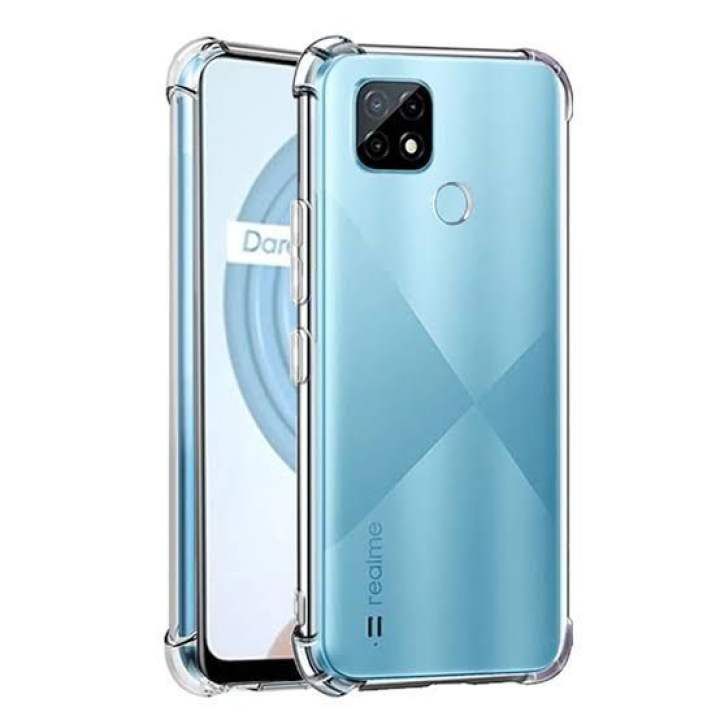 Airbag Case For Realme C21y / C25Y / C20 / C20A / C25 / C25S / C15 / C12 / Realme Narzo 20 / Narzo 30a / Narzo 50i Soft Silicone Transparent Full Protection  Phone Cover
