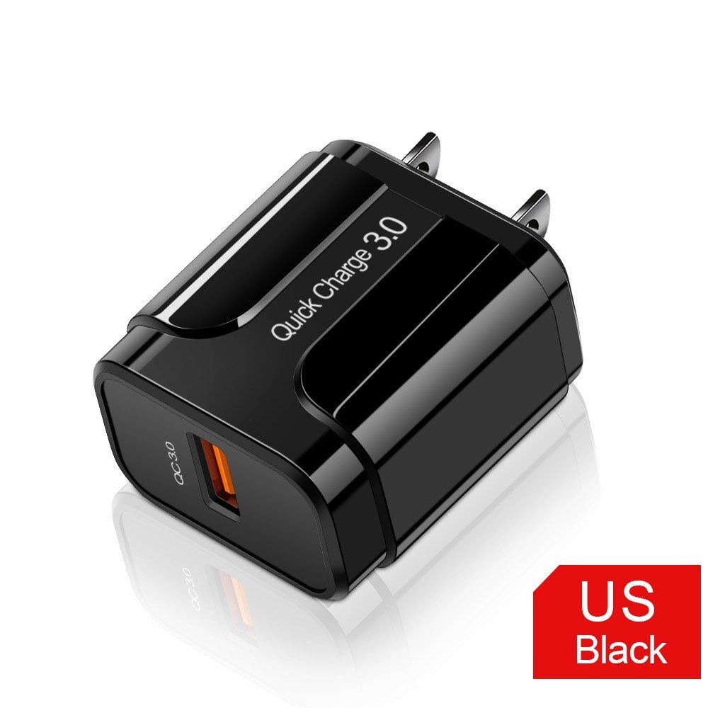 usb fast quick charge 3.0 18W universal walltablet chargers for iphone12 samsung huawei charger