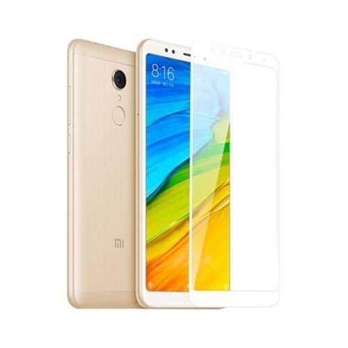 Tempered Glass Screen Protector for Xiaomi Redmi 5  - White