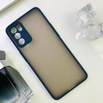 For Oppo A16 Camera Protection Smoke case Matte Finish Mobile Back Cover