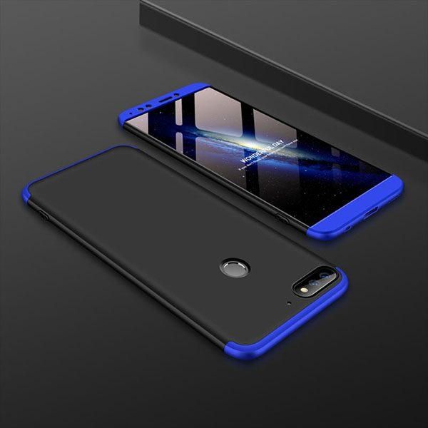 Huawei Y7 Prime (2018) 360 Degree GKK Phone Back Cover - Black and Blue
