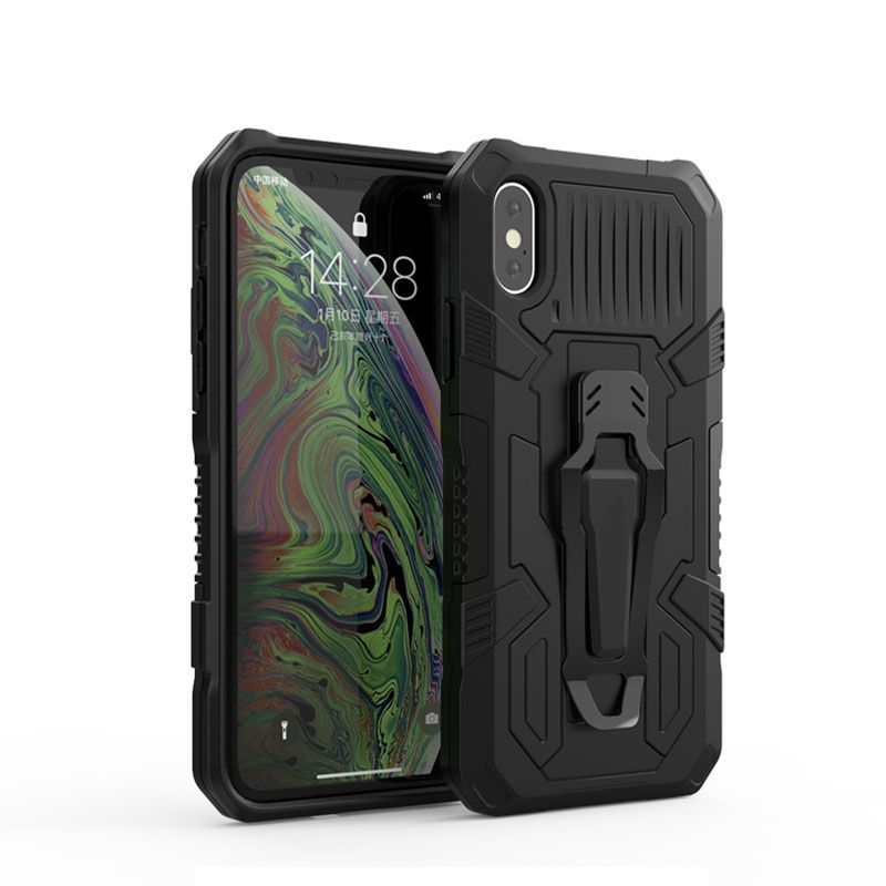 Magnetic Holder For iPhone XS Max Moble Phone Back Case Men Boy Shockproof Clip Belt Clip Bumper Funda Cover