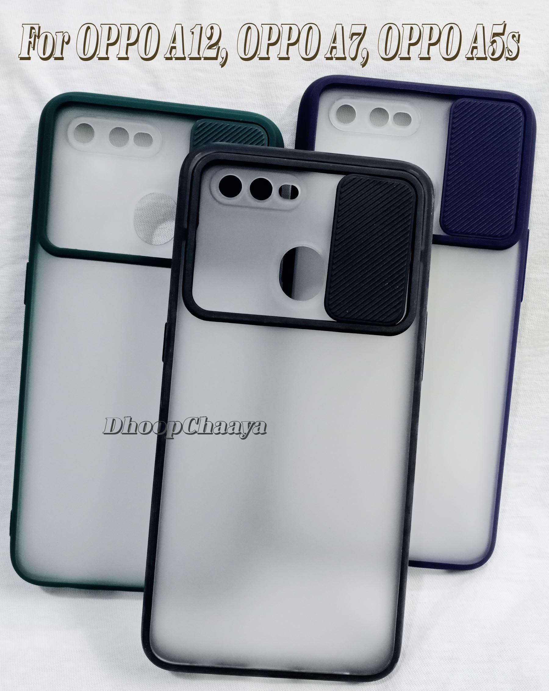 OPPO A12 / OPPO A7 / OPPO A5s - Camera Protection Shutter Back Case Cover