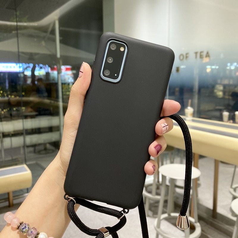 For Samsung Galaxy S20 Ultra S10 E S8 S9 Plus Note 8 9 10 Pro A6 A7 A9 2018 Crossbody Cover Lanyard Necklace Shoulder Strap Case