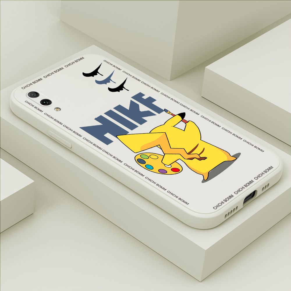 Hontinga for Huawei Y7 Pro 2019 Case Fashion Cartoon Animals Phone Case Phone Case Soft Square Edge Silicone Cases Full Lens Cover Shockproof Protection Cover