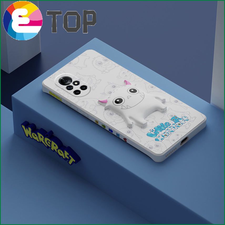 Suitable for Huawei nova8 mobile phone shell new three-dimensional little monster nova9pro shell n7p cute cartoon tide
