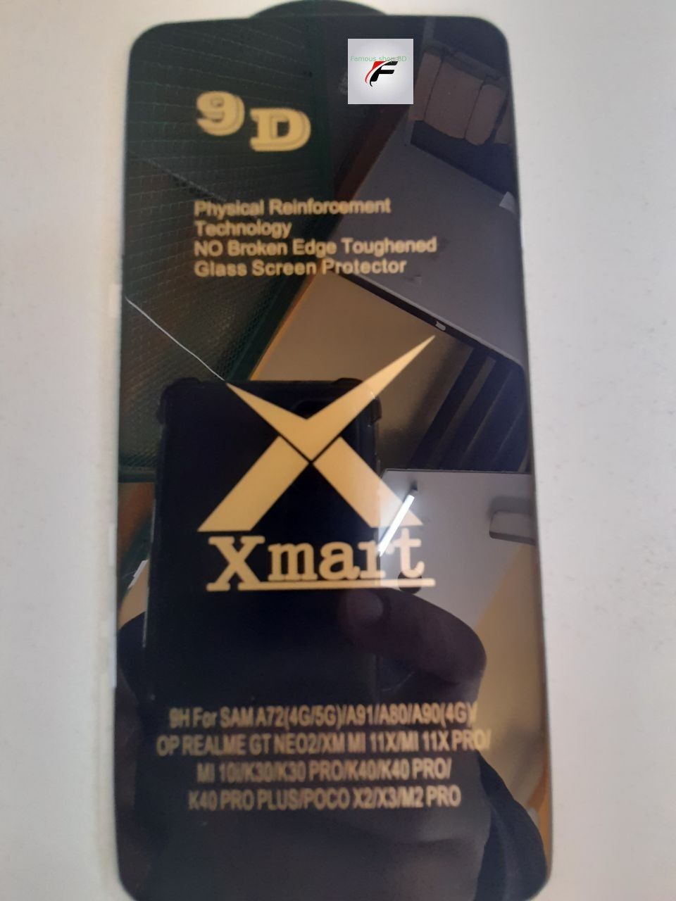 Xmart 9D For Xiaomi Poco F3 / K40 / k40 Pro/k40 pro plus/Mi11x/mi11x pro/Mi11x/mi11x pro plus/poco x2/x3/x3 pro/x3 NFC/Samsung A72 4G-5G/A80/A90/poco M2 pro/Realme Gt neo 2 Full Glue Edge to Edge Premium Tempered Glass