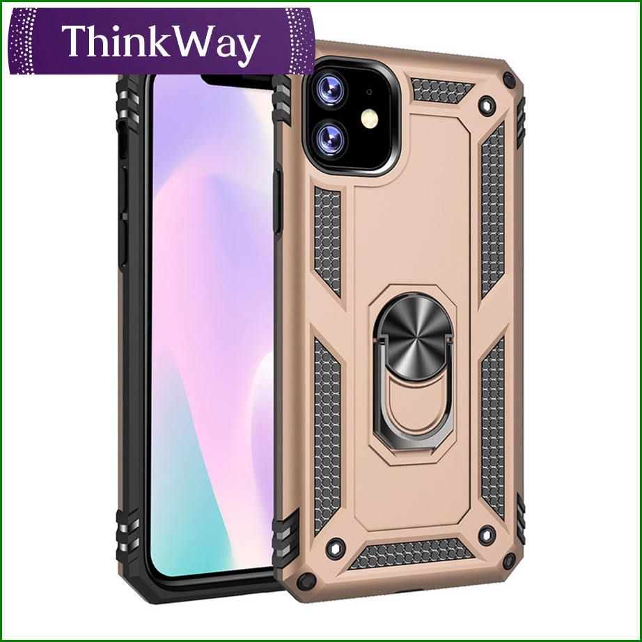 Armor bumper shockproof phone case Finger Ring Kickstand Back Cover For iphone 11 & iphone11 pro