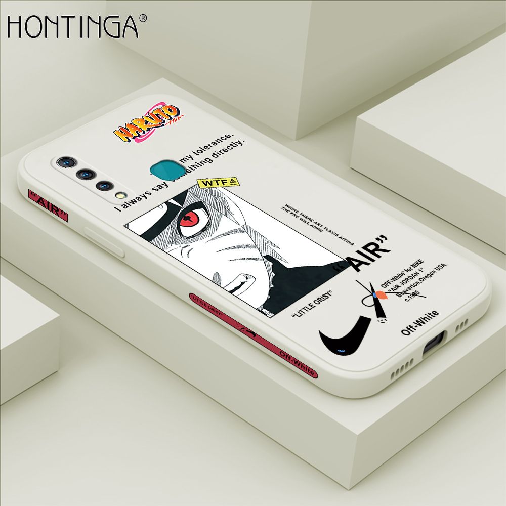 Hontinga for VIVO Z1 Pro Case Side Design New Anime Naruto for Boys Back Cover Soft Square Edge Pattern Liquid Silicone Trend Phone Cases
