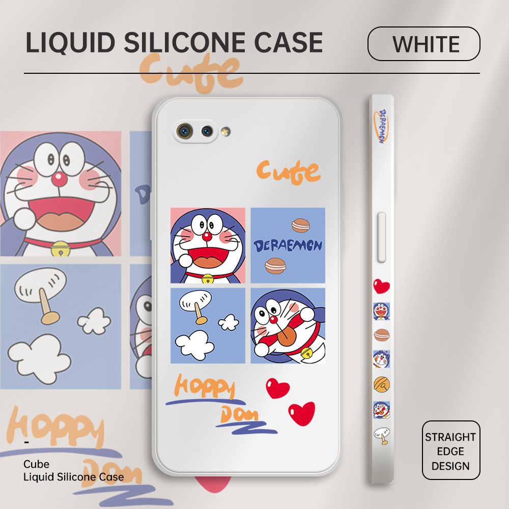 ZeroQiQi for Realme C2 Case Cartoon Cat Phone Cover Soft Full Lens Protection Case Ultra Thin Soft Liquid Silicone Phone Case