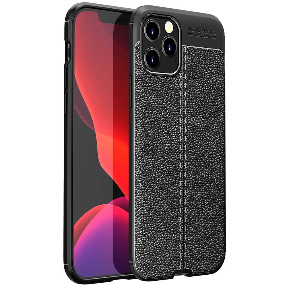 ASLING Litchi Leather Series Back Cover Phone Case for  iPhone 12 5.4