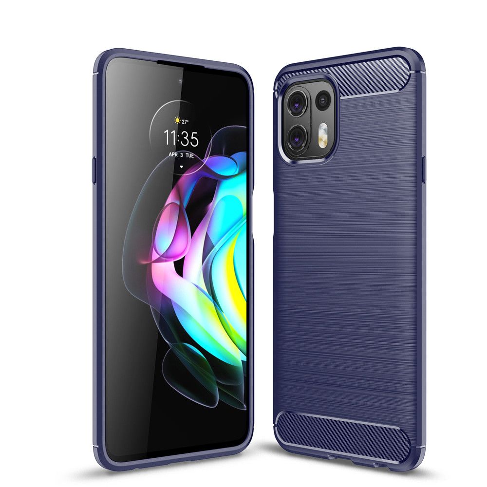 For Motorola Edge 20 Lite Case Brushed Solid Color Back Cover Camera Protection Shockproof Softcase