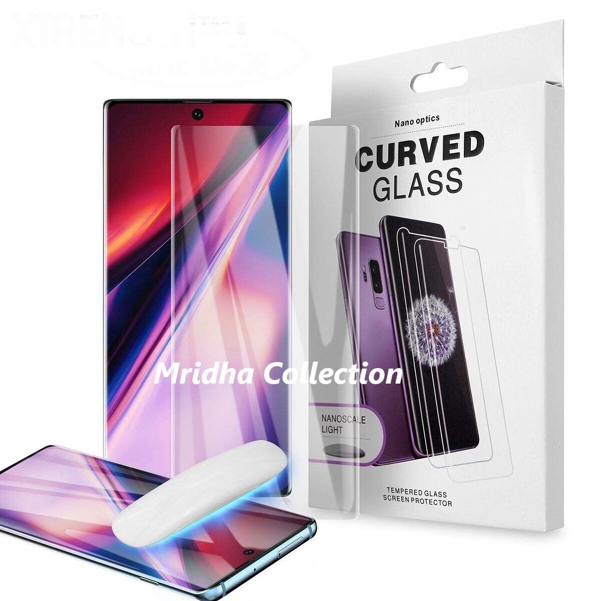 Samsung Galaxy S10 Lite (A+ GRADE) UV Tempered Glass Screen Protector Curved with Liquid Glue and UV Light -Transparent Clear