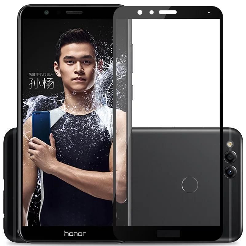 5D Glass Screen Protector for Huawei Honor 7X -Black