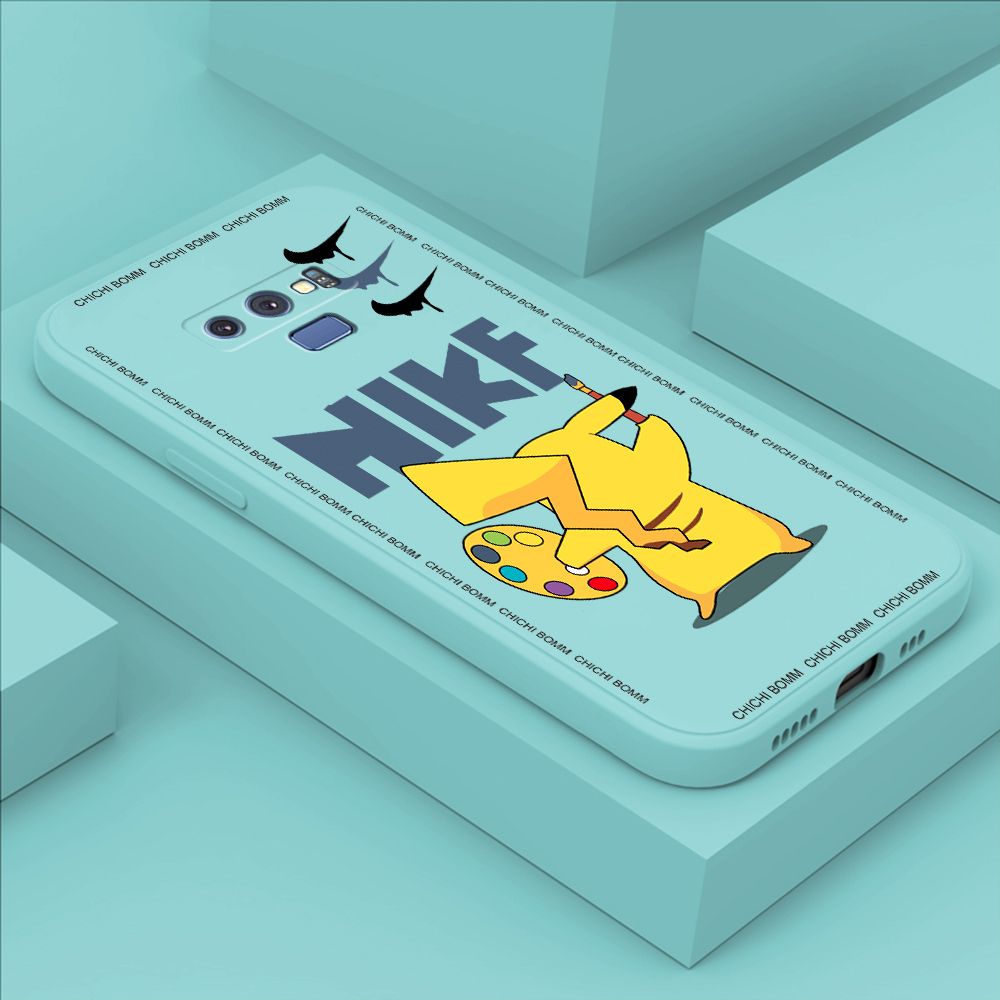Hontinga for Samsung Note 9 Case Fashion Cartoon Animals Phone Case Phone Case Soft Square Edge Silicone Cases Full Lens Cover Shockproof Protection Cover
