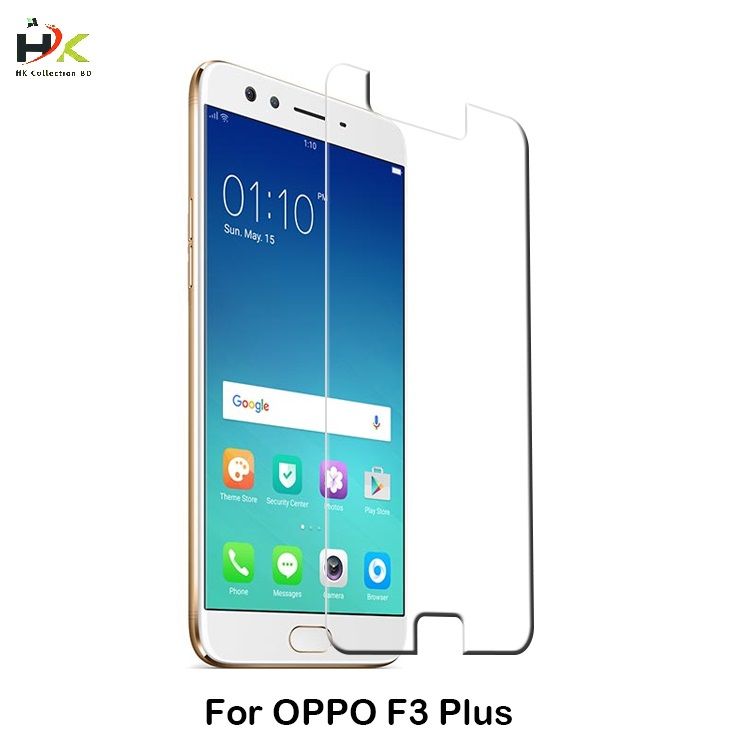 Oppo F3 Plus Tempered Glass Screen Protector 2.5D -Transparent