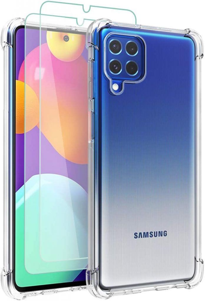 transparent back cover for samsung galaxy m62 / f62