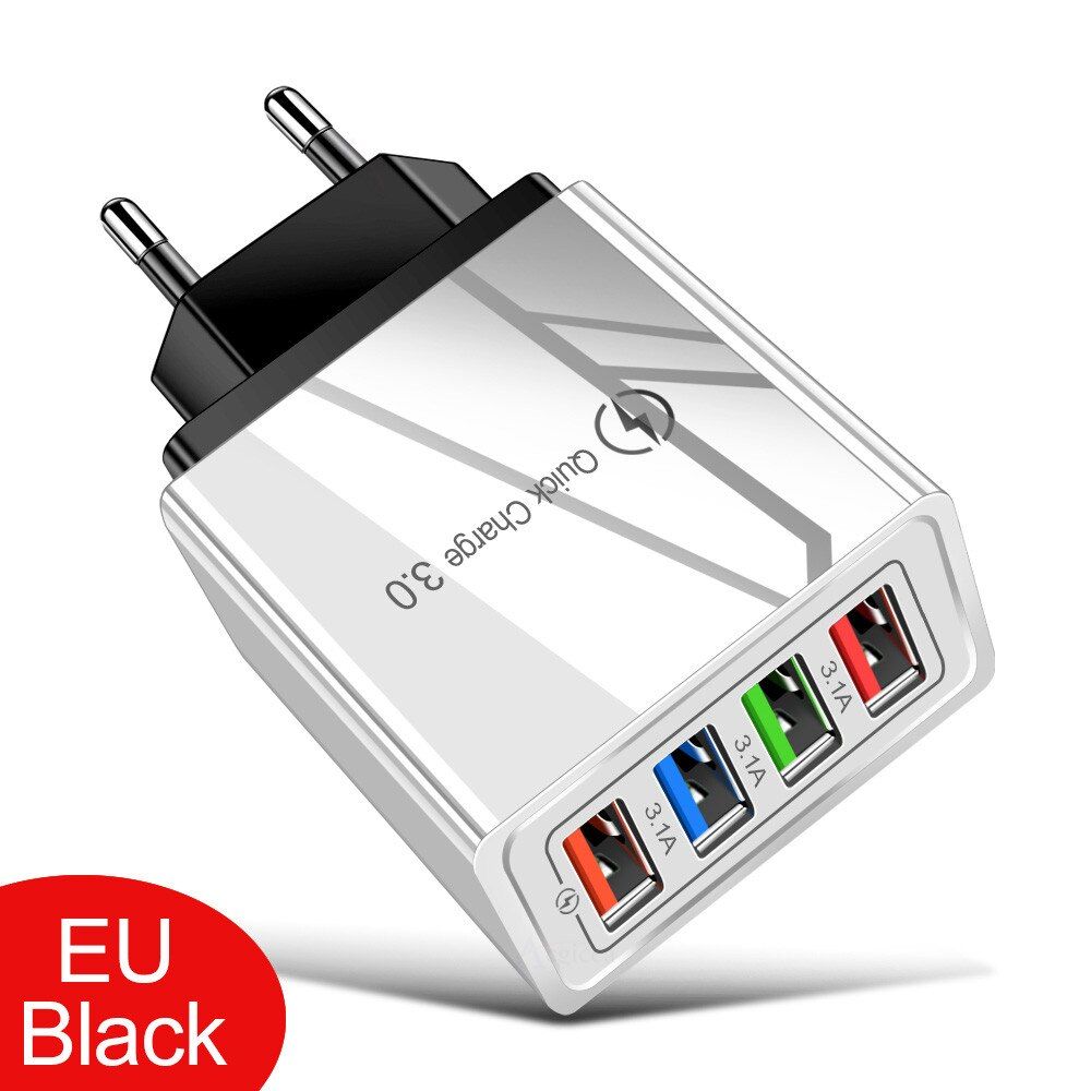 EU/US Plug USB Charger Quick Charge 3.0 For Phone Adapter for Huawei Mate 30 Portable Wall Charger Fast Charger