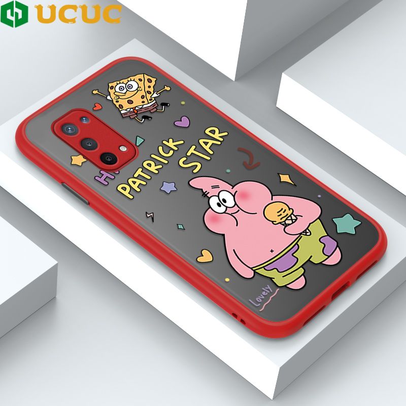 UCUC for OPPO A74 5G Back Cover Pie Gig Star Frosted Transparent Hard Phone Case Thin Shockproof Full Cover Camera Protect Case