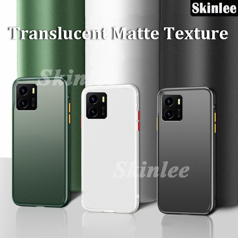 Phone case VIVO Y15S Back cover Skin sensation Soft Silicone Frame Hard Back Cover VIVO Y15S Phone Cases