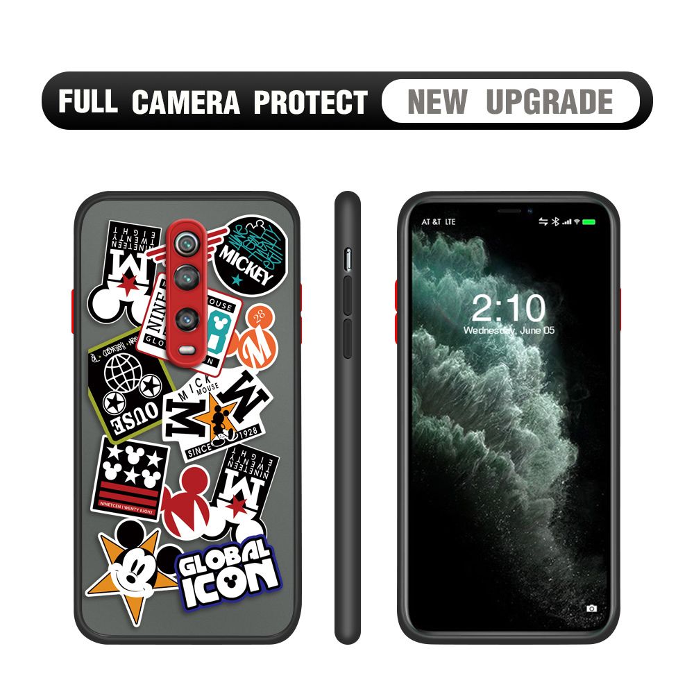 Hontinga for Redmi K20 / K20 Pro / Xiaomi Mi 9T / 9T Pro Case Travel Poster Camera Shockproof Protection Cases Edge Frosted Transparent Phone Cover