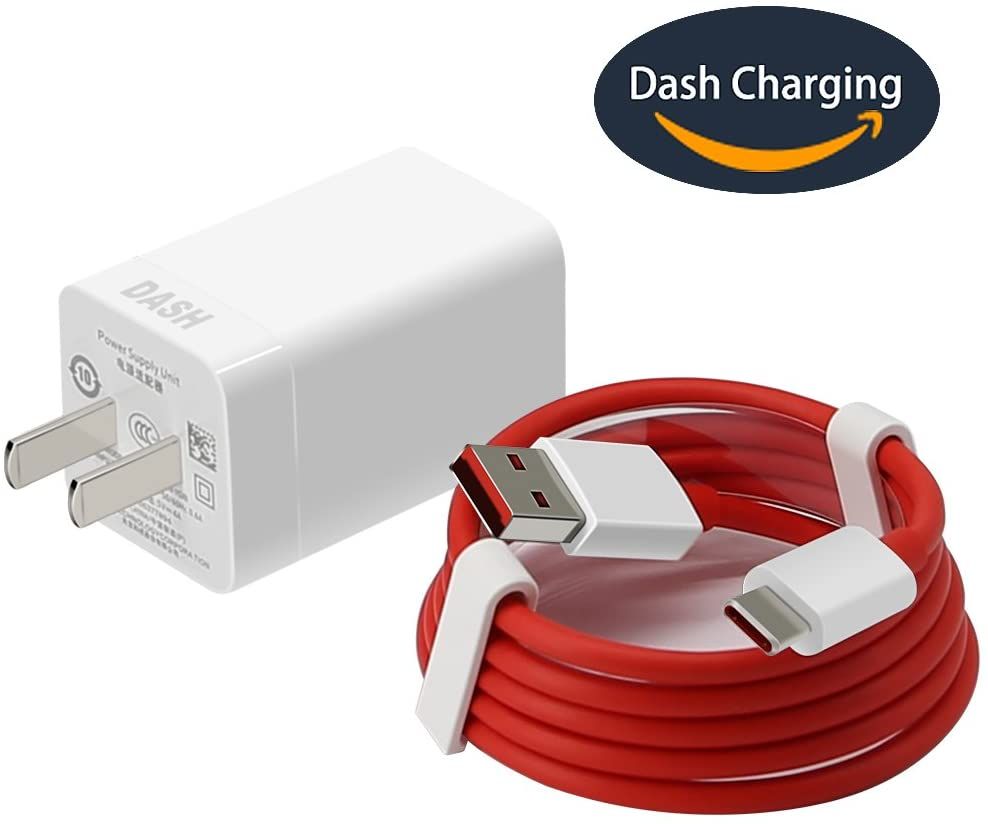 Dash Type C USB Data Cable and Dash USB Power Charger - White and Red