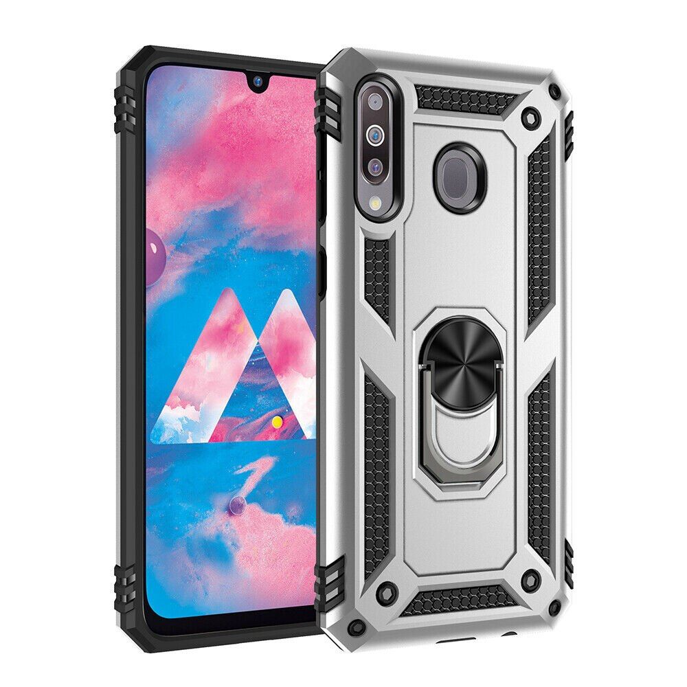 Armor Shockproof Silicone Metal Ring Case For Huawei P30 Pro P20 Lite Y5 Y6 Y7 Pro P Smart 2019 Honor 8A 10 Lite Nova 3e 4e