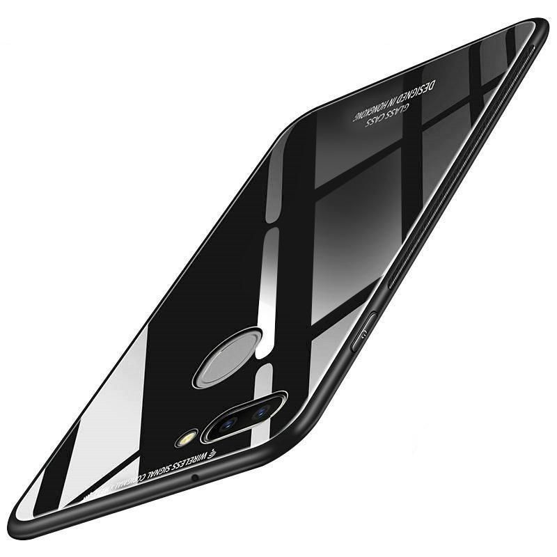 Glass Case for Oppo A3S -Black