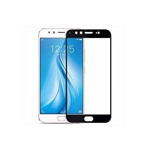 5D Screen Protector Tempered Glass for Samsung A7 2017 - Transparent and Black