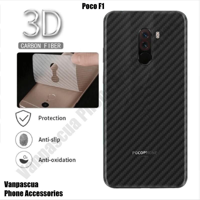Carbon Fiber Sticker for Xiaomi Poco F1