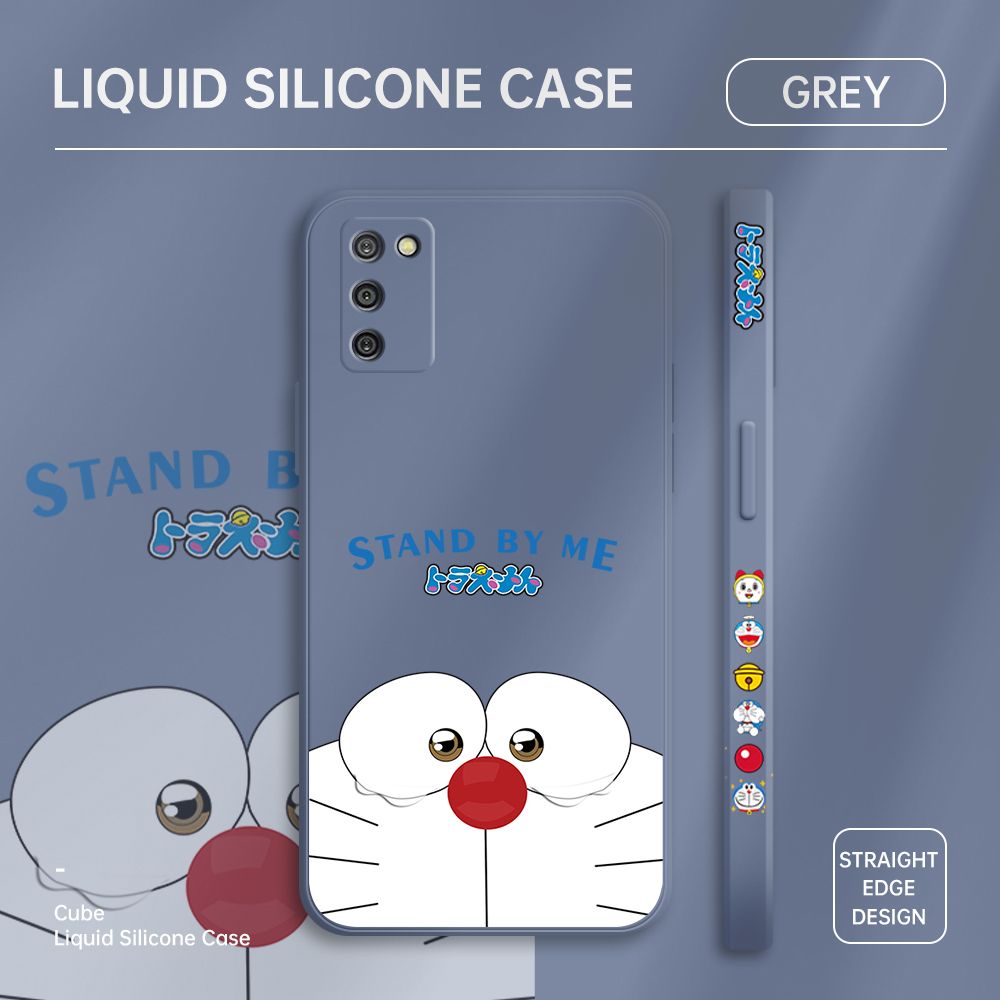 ZeroQiQi for Samsung A02S Case Cartoon Weeping Cat Phone Cover Soft Full Lens Protection Casing Ultra Thin Soft Liquid Silicone Phone Cases