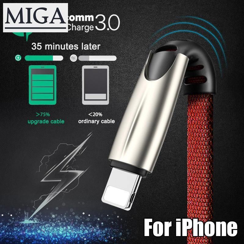 5A Fast Charging USB Data Cable For iPhone 5s 6 7 8 X Charger Lightning Cord