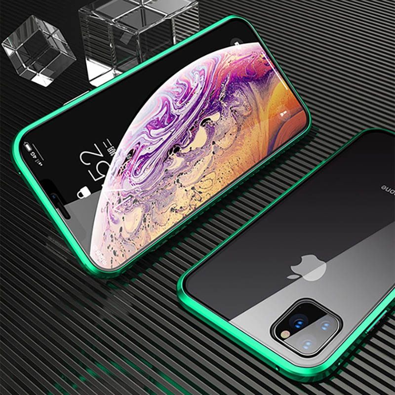 360 Metal Magnetic Case For iPhone 12 13 Mini 11 12 13 Pro Max Cases For iPhone X XR XS MAX 7 8 6 6S Plus SE 2020 Cover Coque
