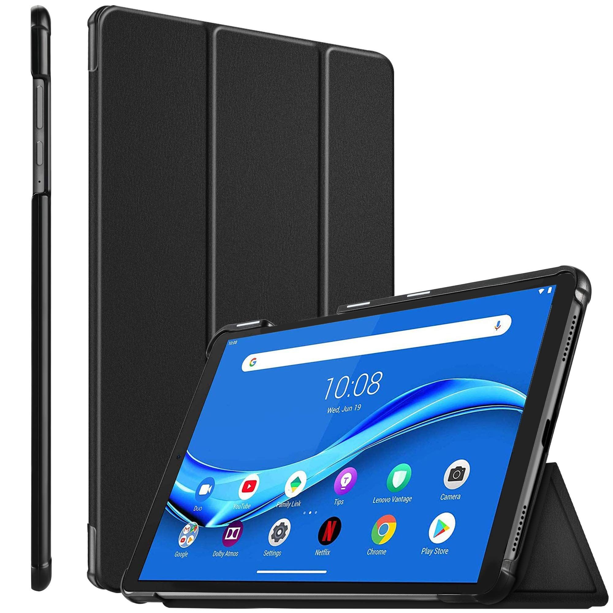 Lenovo M10 Plus - 10.3" / Lenovo Smart Tab M10 FHD Plus / TB-X606F / TB-X606X - (10.3 inch) Luxury Horizontal Flip Leather Case with 3-folding Holder Silk Texture Cover
