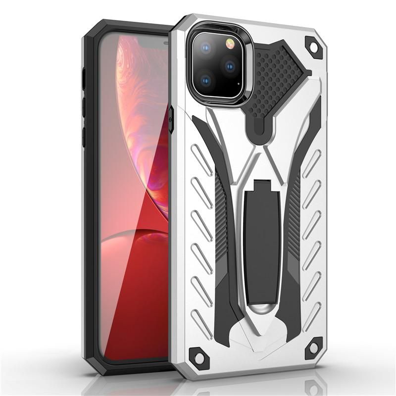 Armor Case For Apple iPhone 11 Pro Shockproof Anti-Fall Silicon Case Kickstand TPU Cover Shell