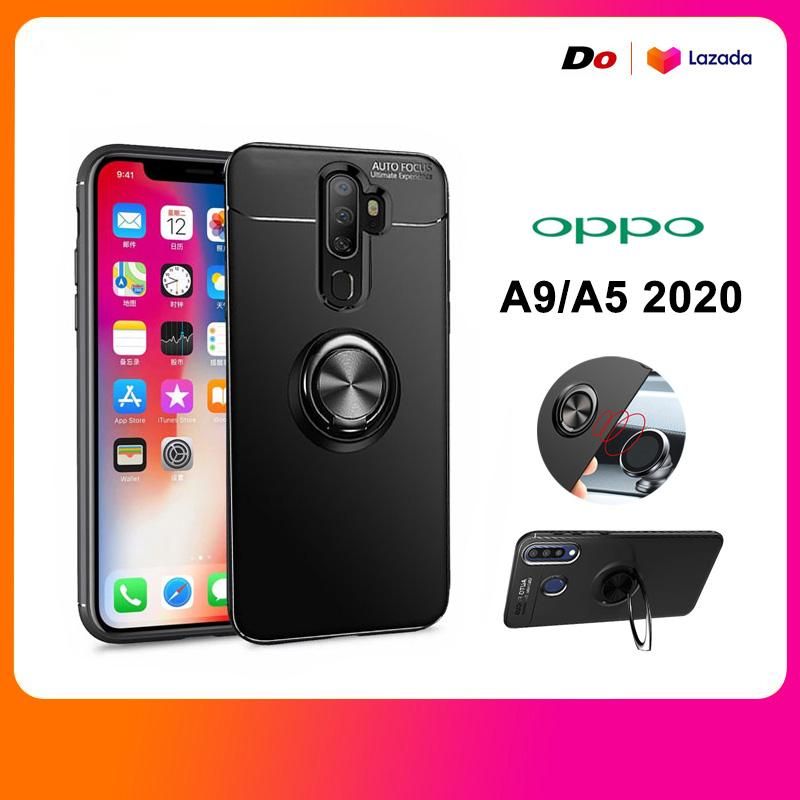 【 BestGO 】 For OPPO A9 A5 2020 A92020 A52020 Magnetic Car Ring Holder Case Soft TPU Magnet Phone Cover